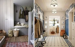 Provence style in the interior of the hallway with your own