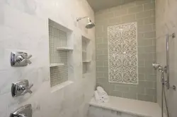 Niches in the bathroom in tiles photo
