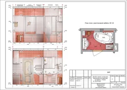 Bathroom design drawing