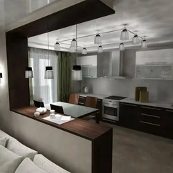 Студия квартира фото в современном стиле с кухней