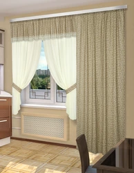 Curtain for one window kitchen photo