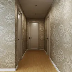 Photo non-woven wallpaper in the hallway