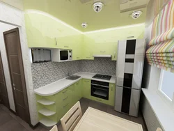 Kitchen design 6m2 white