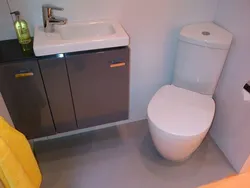 Corner Toilet In The Bathroom Photo