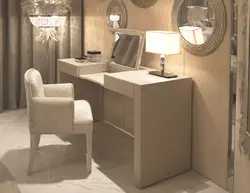 Bedroom interior bed dressing table