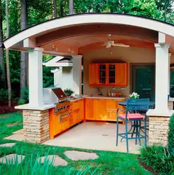 Turnkey summer kitchen for a summer house photo