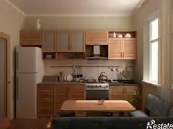 Дызайн кухні ў доме 6 на 6