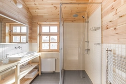 Bathroom with shower in the country house photo