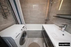 Bathroom design 170x170 with washing machine