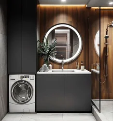 Bathroom design 170x170 with washing machine