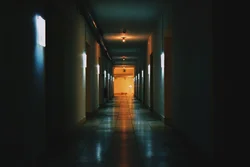 Photo Of The Corridor In The Apartment At Night
