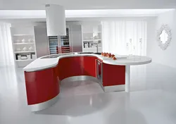 Interior semicircular kitchen