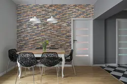 Wall panels for the kitchen instead of wallpaper photo