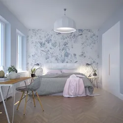 Non-Woven Wallpaper Bedroom Interior