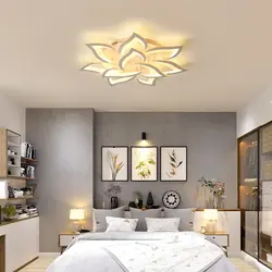 Chandeliers for the bedroom with a suspended ceiling photo modern