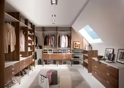 Дизайн мансарды спальня гардеробная