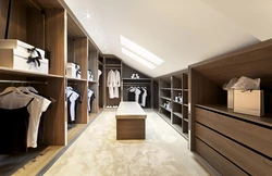 Дизайн мансарды спальня гардеробная