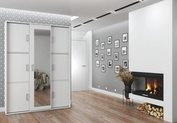 Sliding wardrobes photo modern in the hallway white