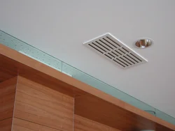 Ceiling ventilation in the bathroom photo