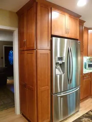 How to install a refrigerator in a kitchen cabinet photo