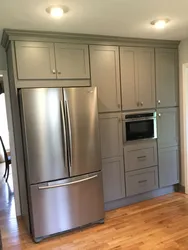 How to install a refrigerator in a kitchen cabinet photo