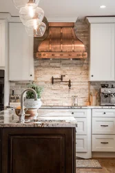 Tiles under the hood in the kitchen photo