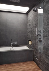 Bathtub in graphite color photo