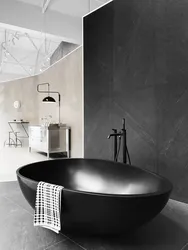 Bathtub In Graphite Color Photo