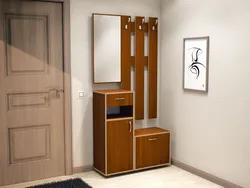 Small hallway with mirror photo