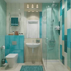 Sea ​​green bath design