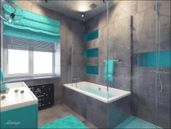 Sea ​​green bath design