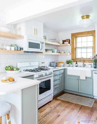 U-Shaped Kitchens Without Upper Cabinets Photo