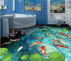 Bathtub with 3D pattern photo