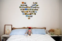 How to hang photos in bedrooms more beautifully