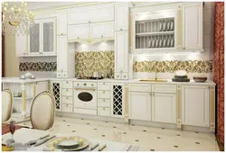 Photo of classic white and gold kitchens