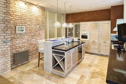 Porcelain Tiles In A Small Kitchen Photo