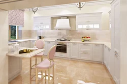 White and cream kitchens in interiors