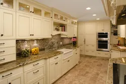 White and cream kitchens in interiors