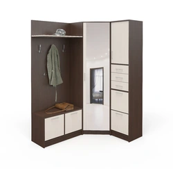 Furniture for a small hallway with a wardrobe photo