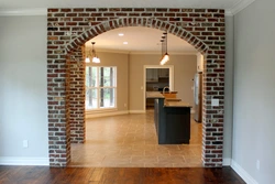 Photo of a square arch in an apartment