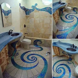 Дизайн полов в ванной