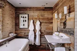 Photo of a bathroom in a brick house