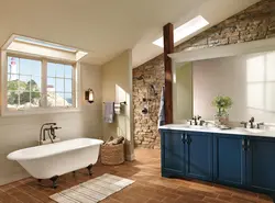 Photo Of A Bathroom In A Brick House