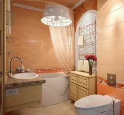 Photo of a bathroom in a brick house