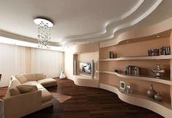 Идеи дизайна потолка в гостиной
