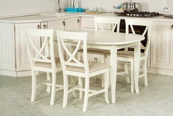 Sets of tables and chairs for the kitchen photo