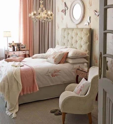 Bedroom Design In Pink And Beige Tones