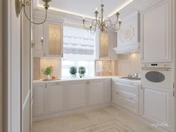 Classic Small Kitchen In Light Colors Photo