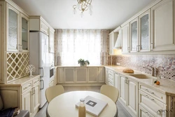 Classic small kitchen in light colors photo