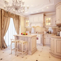 Classic Small Kitchen In Light Colors Photo